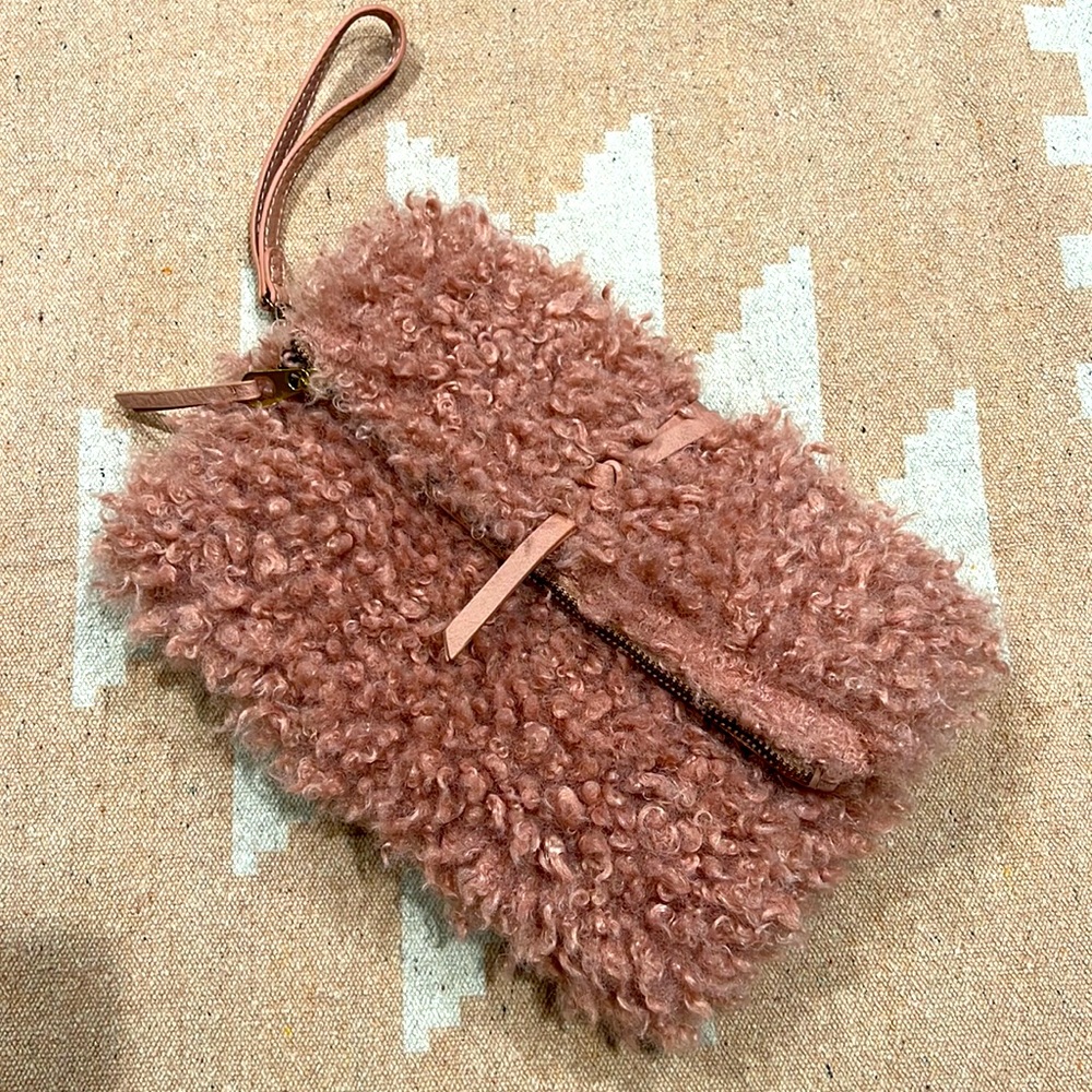 Sherpa Teddy Bear Clutch Purse